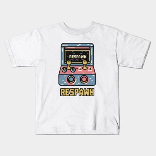 funny RESPAWN arcade Gamer Kids T-Shirt